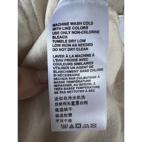 BDG Urban Outfitters Carpenter Jeans Womens 34 Cream Tan Double Knee Workwear - Picture 8 of 10